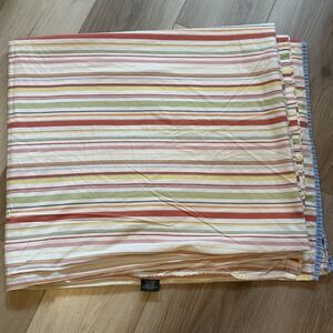 Ralph Lauren Harbor View Stripes Queen Flat Sheet Vintage Soft